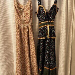 GUNNE SAX by Jessica San Francisco; Size 7; Soft beige background with flowers